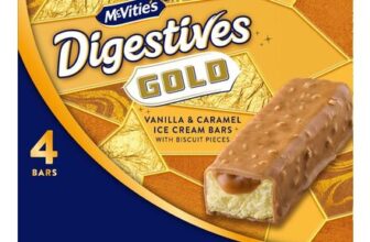 McVities Digestives Gold Ice Cream Bars X4