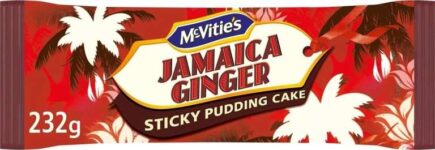 McVities Jamaica Ginger Sticky Pudding Cake 232g (S&S £1.06 – 4 for £4)
