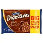 McVities Milk / Dark/ Hobnobs Chocolate Digestive Biscuits Twin Pack 2 x 266g