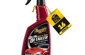 Meguiars ME A3316 Quik Spray Detailer 473ml Car Spray Detailer Lifts Light Dust, Fingerprints