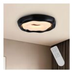 Meibeileil Modern LED Ceiling Light, round Flush Mount, Dimmable Remote