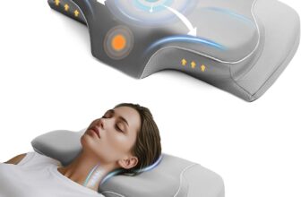 Memory Foam Pillow for Neck Pain Relief, Ergonomic Cervical Neck Pillow, Orthopedic Contour Bed Pillows for Side, Back & Stomach Sleepers with Breathable Cooling Cover