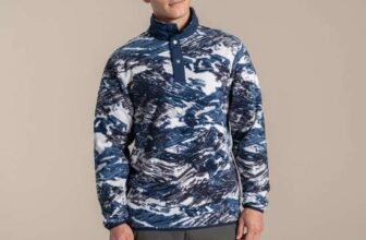 Mens Dewlish II Overhead Fleece Ecru Print