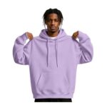 Mens Fleece Hoodie, Oversized Pullover Long Sleeve with Pocket Drawstring