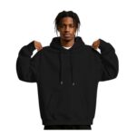 Mens Fleece Hoodies, Oversized Pullover with Pocket