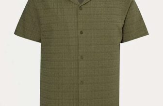 Mens Khaki / Cream Textured Short Sleeve Shirt Sizes S -5XL, 10% off George Rewards Free C&C