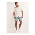 Mens Sage Leaf Print Swim Shorts