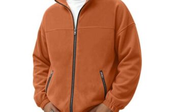 Mens Suede Bomber Jacket with Zip Pockets for Hiking Travel