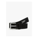 Metal Logo Suede Belt