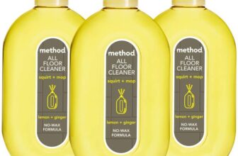 Method Floor Cleaner, Lemon & Ginger, Pack of 3, 739ml