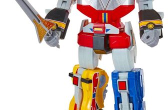 Mighty Morphin Power Rangers Re-Ignition Ultimate Megazord with Lights & Sounds Action Figure – Free Click & Collect