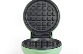 Mini Waffle Maker round Dessert Machine Pastel Green