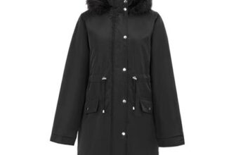 Miso Womens Full Zip Hooded Long Sleeve 2 Pockets Parka