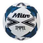 Mitre Adult Impel One 24 Football, White/Black/Tidal Teal