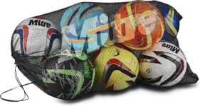 Mitre Mesh Ventilated Football Sack – Fits 10 – Schwarz
