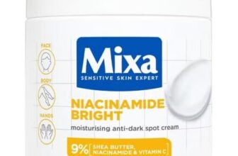 Mixa Body Cream, Niacinamide Bright Moisturizing Anti-Dark Spot Cream, 400ml