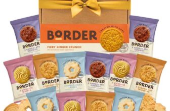 Mixed Biscuits Gift Set Hamper (36 Biscuits) – x12 Biscuits Twin Packs 4 Varieties With Ginger Biscuits 135g – Rosenetic / FBA