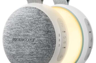 Momcozy Portable Baby White Noise Machine, Sleep Soother with Night Light