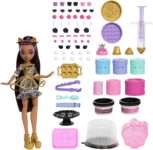 Monster High Scary Sweet Birthday Cake Kit with Clawdeen Wolf Doll