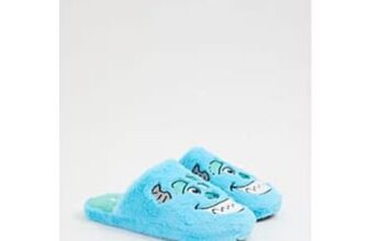 Monsters Inc Sulley Blue Mule Slippers