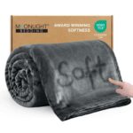 Moonlight 20015 Fleece Throw Blanket for Sofa Grey 130 x 150cm – Sold & Shipped by MoonlightBedding