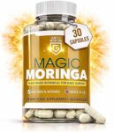 Moringa Capsules 2500mg – 30 High Strength Moringa Powder Capsules Energy and Immune Support, Plant-Based Superfood Supplement, Pure Concentrated Leaf Extract – Vegan, Non-GMO & Gluten Free, UK Made