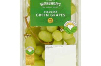 Morrisons Seedless Red, Green or Black Grapes Punnet 400g – 3x For £5