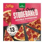 Morrisons Thin & Crispy Stonebaked Double Pepperoni Pizza 330g