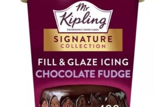 Mr Kipling Signature Baking Belgian Chocolate Fudge Fill & Glaze Cake Icing 400g