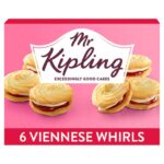 Mr Kipling Viennese Whirls Cakes 6 Pack – Clubcard Price