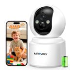 Mrowly Battery-Powered Indoor Camera 2.5K, PTZ, Color Night Vision