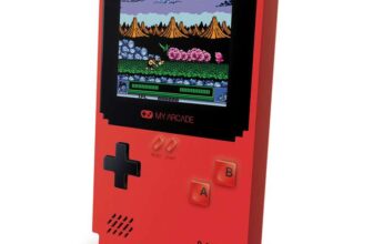 My Arcade Data East Pixel Classic Portable Game System (Includes 300 Classic Games) Red