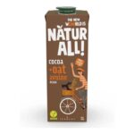 NATUR-ALL Chocolate Oat Drink 1L – Plant-Based, Dairy-Free, 6-Pack UHT