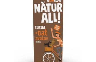 NATUR-ALL Chocolate Oat Drink 1L – Plant-Based, Dairy-Free, 6-Pack UHT