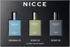 NICCE Eau de Toilette Gift Set, 3 x 30ml, Original 01, Scent 02, Scent 03