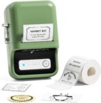 NIIMBOT B21 Label Maker Machine with 1 Roll of 1.97×1.18 Waterproof Labels