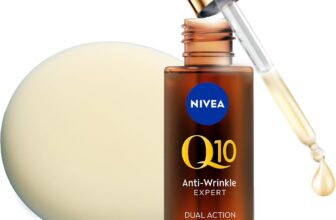 NIVEA Q10 Anti-Wrinkle Expert Dual Action Face Serum (30ml), Anti Ageing Face Serum for Women with Pure Q10, Moisturiser to Visibly Reduce and Prevent Wrinkles