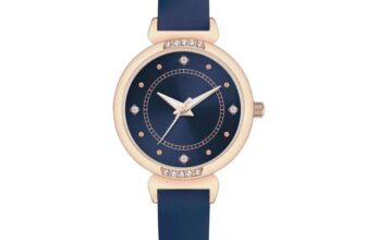 NUOVO Ladies Leather Strap Watch, Elegant Analogue Quartz Watch – Sold by Comtex Watch / FBA