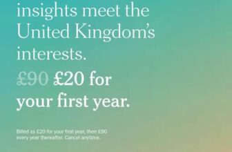 NY Times UK 1 Year Subscription (renews at £90 unless cancelled)
