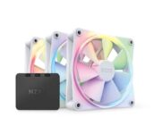 NZXT F120 RGB Triple Pack – 3x 120mm PWM RGB Fans Hub – White / NZXT F120 RGB Duo Triple Pack £25.90