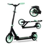 Nattork Kick Scooter 240 LBS Capacity, Dual Brakes, Adjustable Handlebar