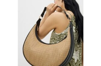 Natural Straw Shoulder Bag