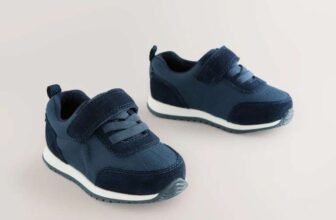 Navy Blue Touch Fastening First Walker Trainers – Free C&C