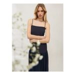 Navy Strappy Midi Dress