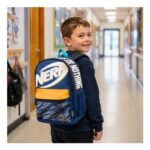 Nerf Nation Backpack with Padded Straps & Mesh Side Pockets