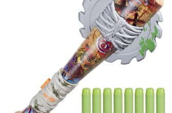 Nerf Zombie Strikeout Dart Blaster, Foam Bat-Inspired Toy