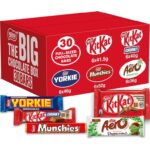 Nestlé Big Chocolate Box 30 Bars Chocolate Bars Multipack, Assorted Chocolates Gift Box with KitKat, Aero, Yorkie & Munchies