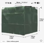 New 1000L IBC Tank Cover Container Aluminum with UV Protection – sold by 359Dropshipping Store