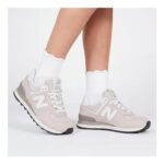New Balance Womens 574 Core Trainers Nimbus Cloud/White