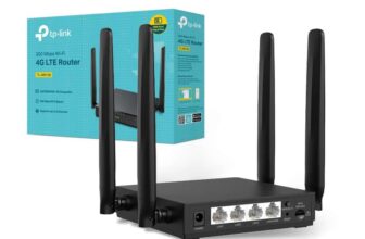 New TP-Link TL-MR108 4G WiFi, N300 4G Router with SIM Slot,Portable WiFi Four High Gain Antennas, Plug & Play Setup